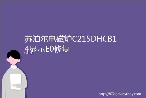 苏泊尔电磁炉C21SDHCB14显示E0修复